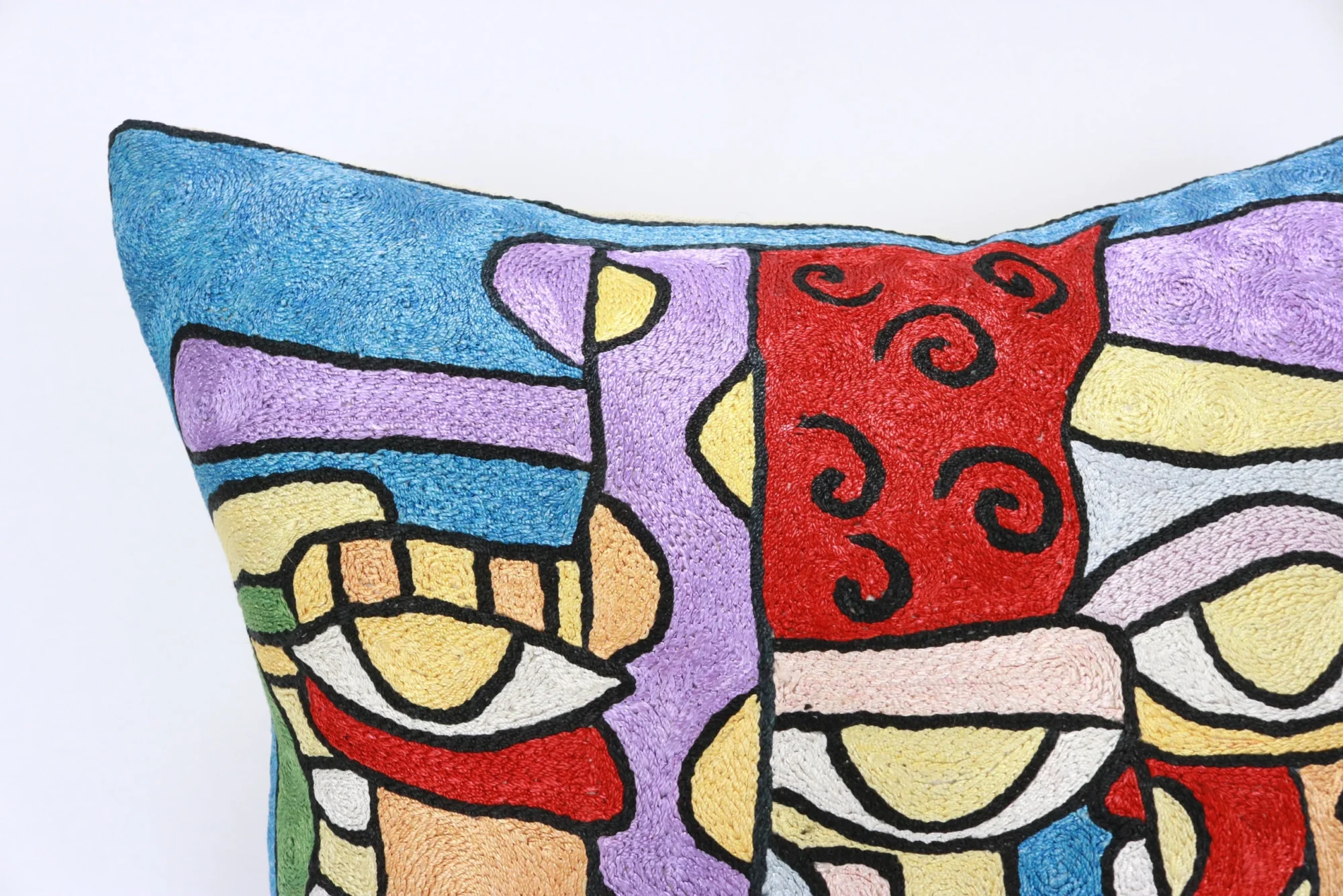 Picasso pillow cover, Picasso pillowcase, Picasso cushion, Hand made embroidery pillow cover, Decorative cushion cover