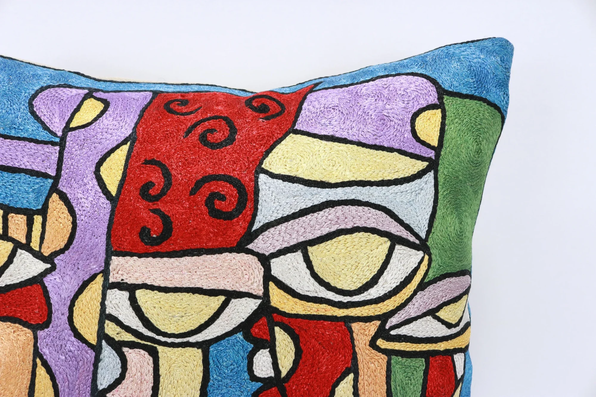 Picasso pillow cover, Picasso pillowcase, Picasso cushion, Hand made embroidery pillow cover, Decorative cushion cover