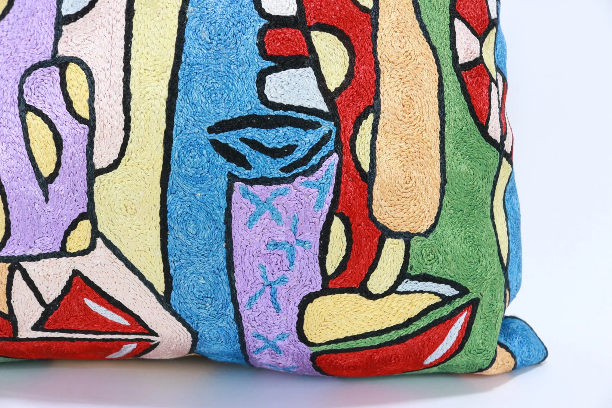 Picasso pillow cover, Picasso pillowcase, Picasso cushion, Hand made embroidery pillow cover, Decorative cushion cover