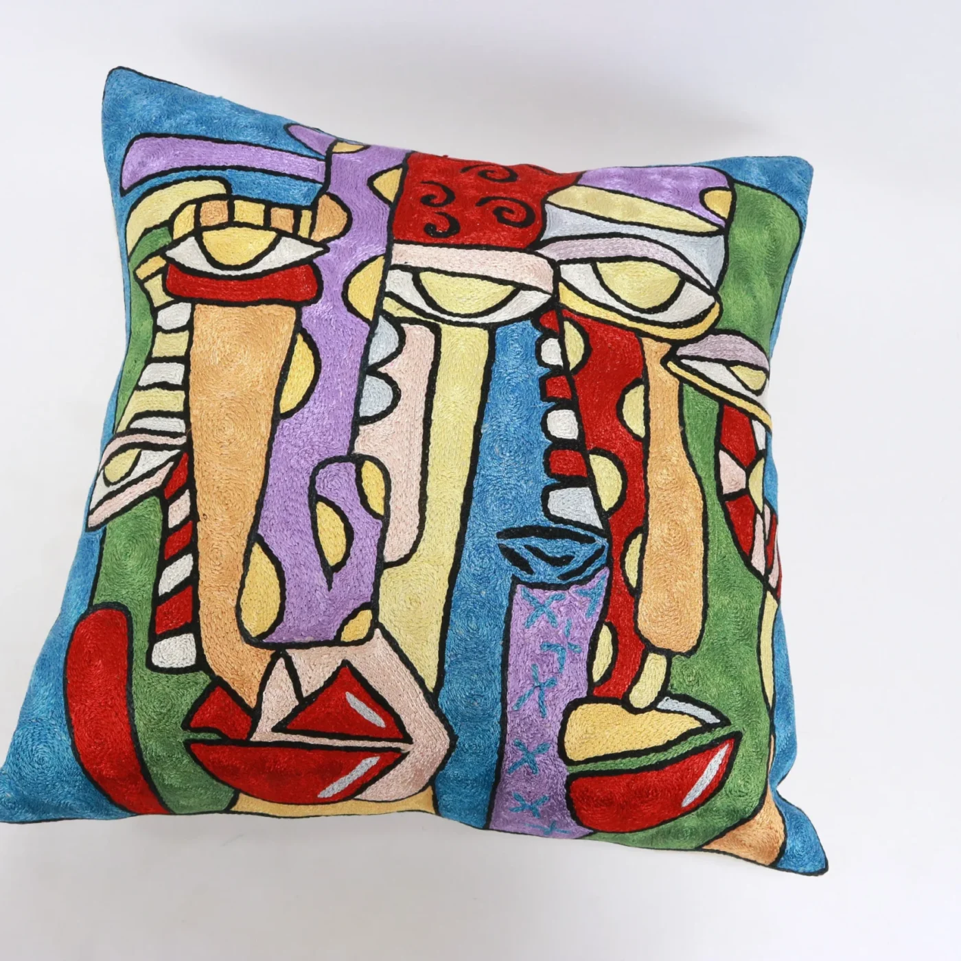 Picasso pillow cover, Picasso pillowcase, Picasso cushion, Hand made embroidery pillow cover, Decorative cushion cover