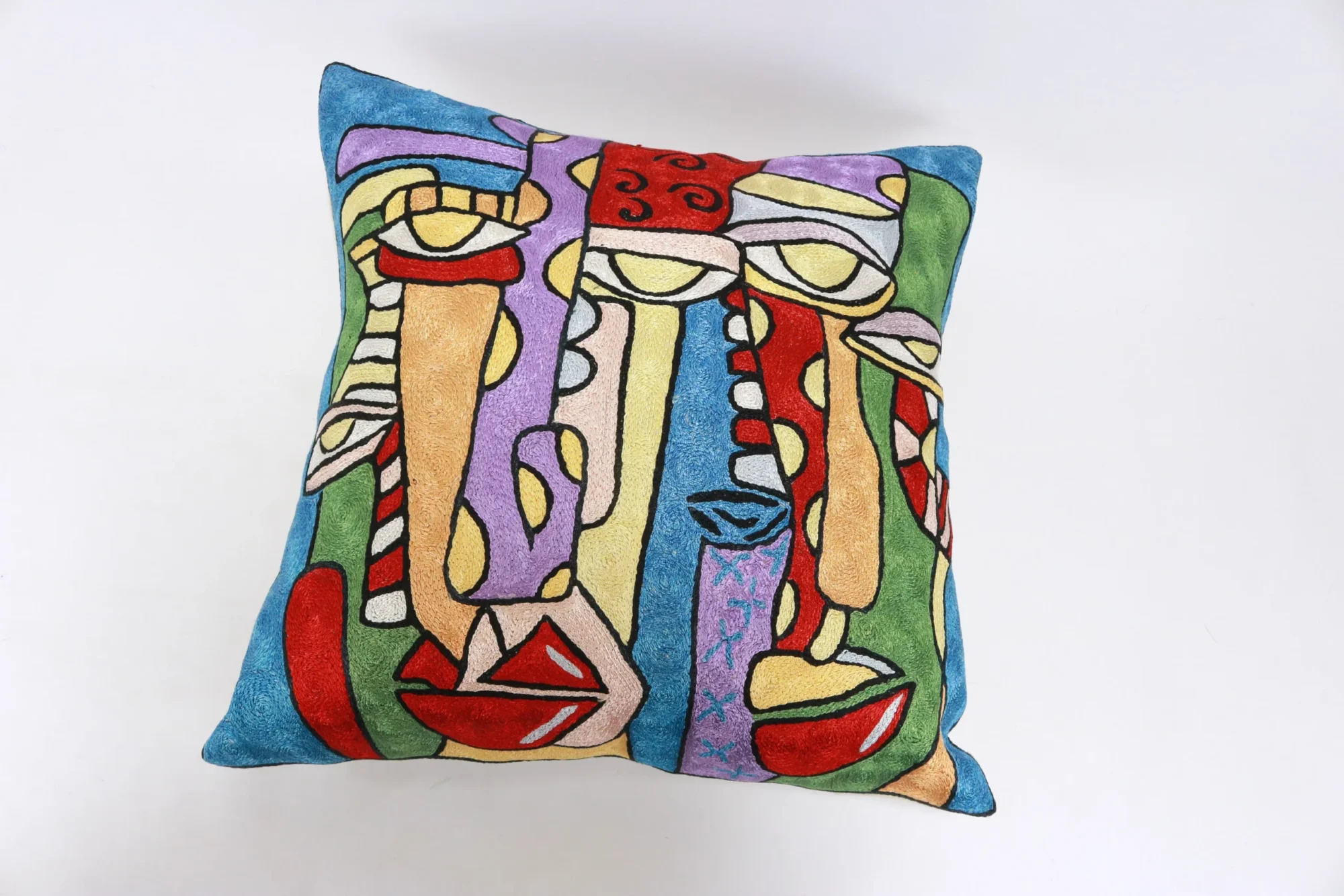 Picasso pillow cover, Picasso pillowcase, Picasso cushion, Hand made embroidery pillow cover, Decorative cushion cover