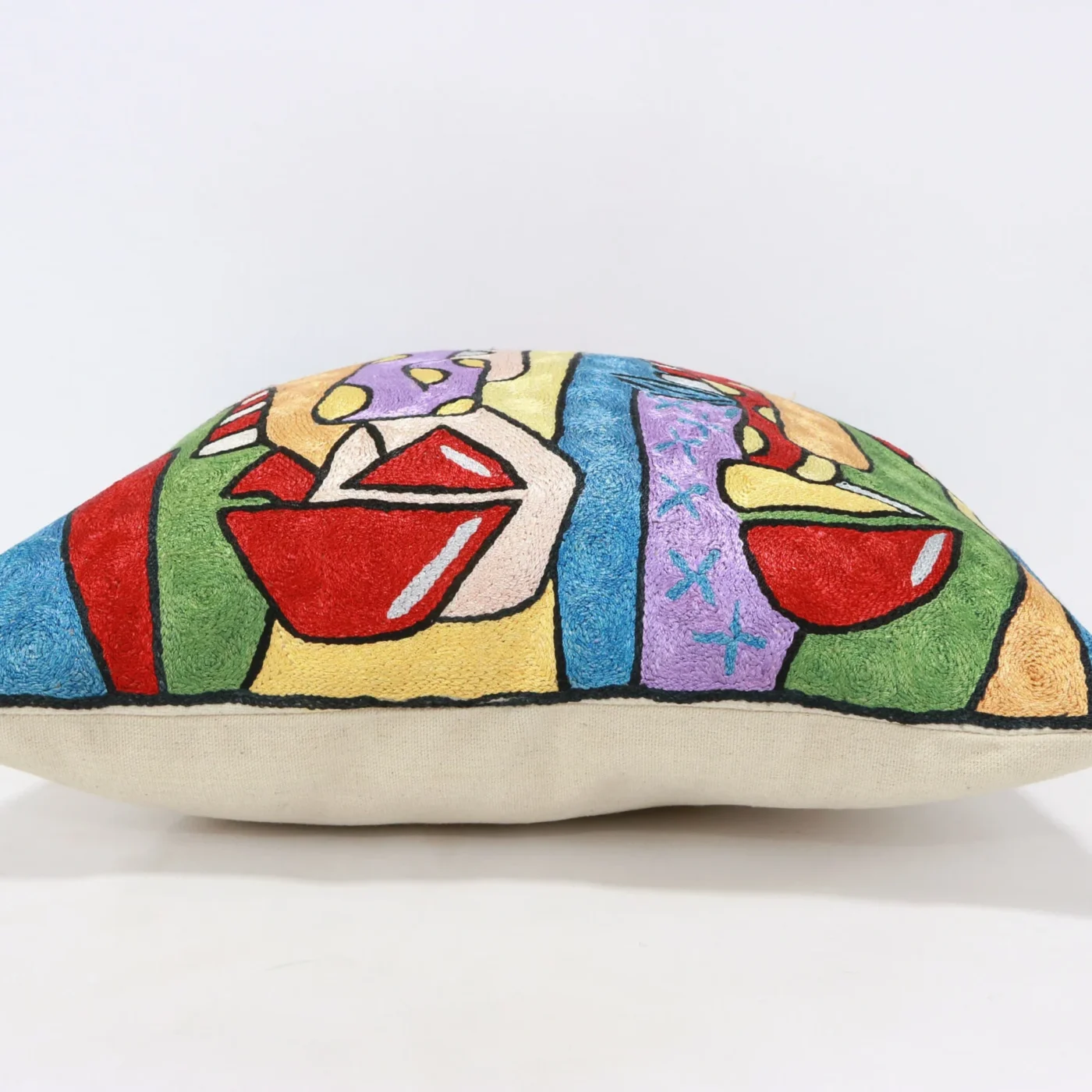 Picasso pillow cover, Picasso pillowcase, Picasso cushion, Hand made embroidery pillow cover, Decorative cushion cover