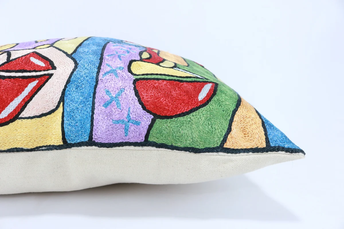 Picasso pillow cover, Picasso pillowcase, Picasso cushion, Hand made embroidery pillow cover, Decorative cushion cover