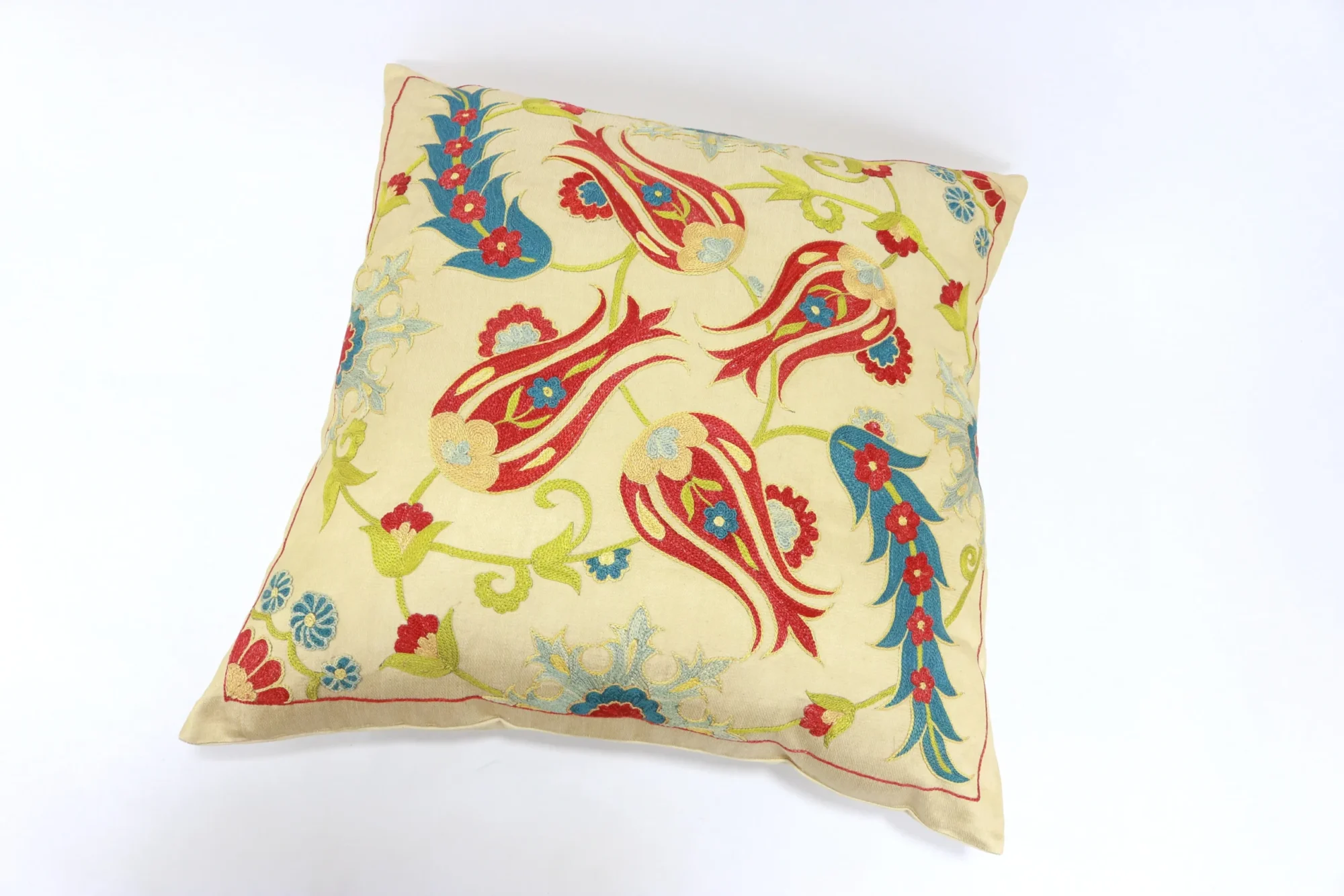 Suzani Pillow Uzbek hand embroidery Suzani Throw Pillow, Suzani Cushion Cover Suzani Pillow Cover Hand Embroidery Pillow Best Sale