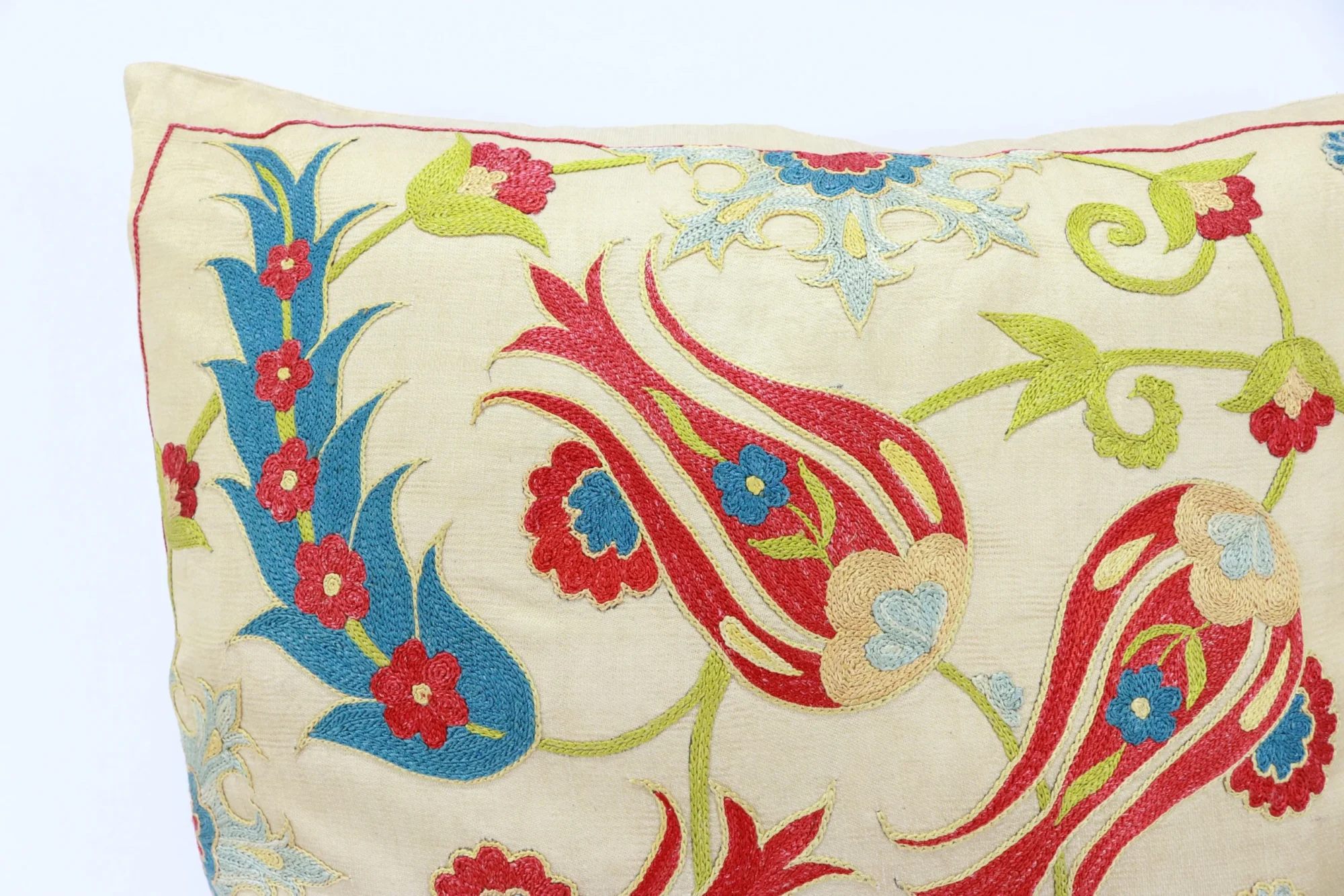 Suzani Pillow Uzbek hand embroidery Suzani Throw Pillow, Suzani Cushion Cover Suzani Pillow Cover Hand Embroidery Pillow Best Sale