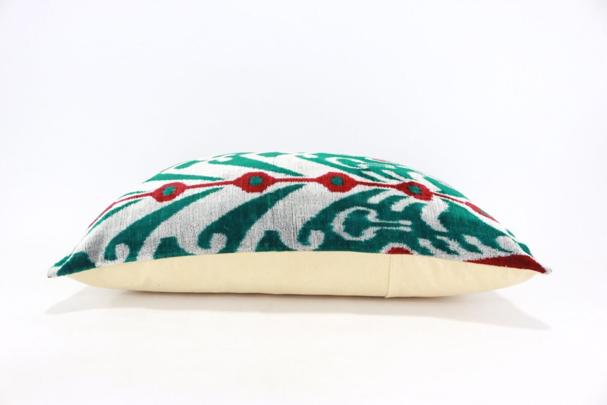 Silk Velvet ikat pillow, Velvet Ikat cushion, Decorative pillow, Handmade pillow, Throw pillow, Boho Velvet pillow, Home interior pillow