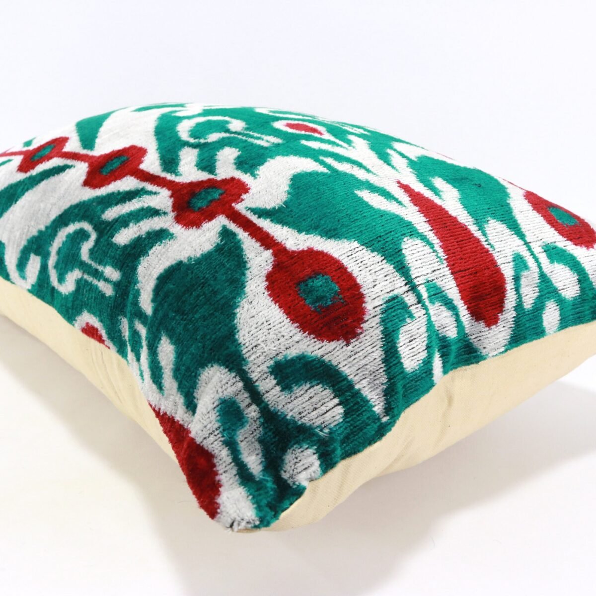 Silk Velvet ikat pillow, Velvet Ikat cushion, Decorative pillow, Handmade pillow, Throw pillow, Boho Velvet pillow, Home interior pillow