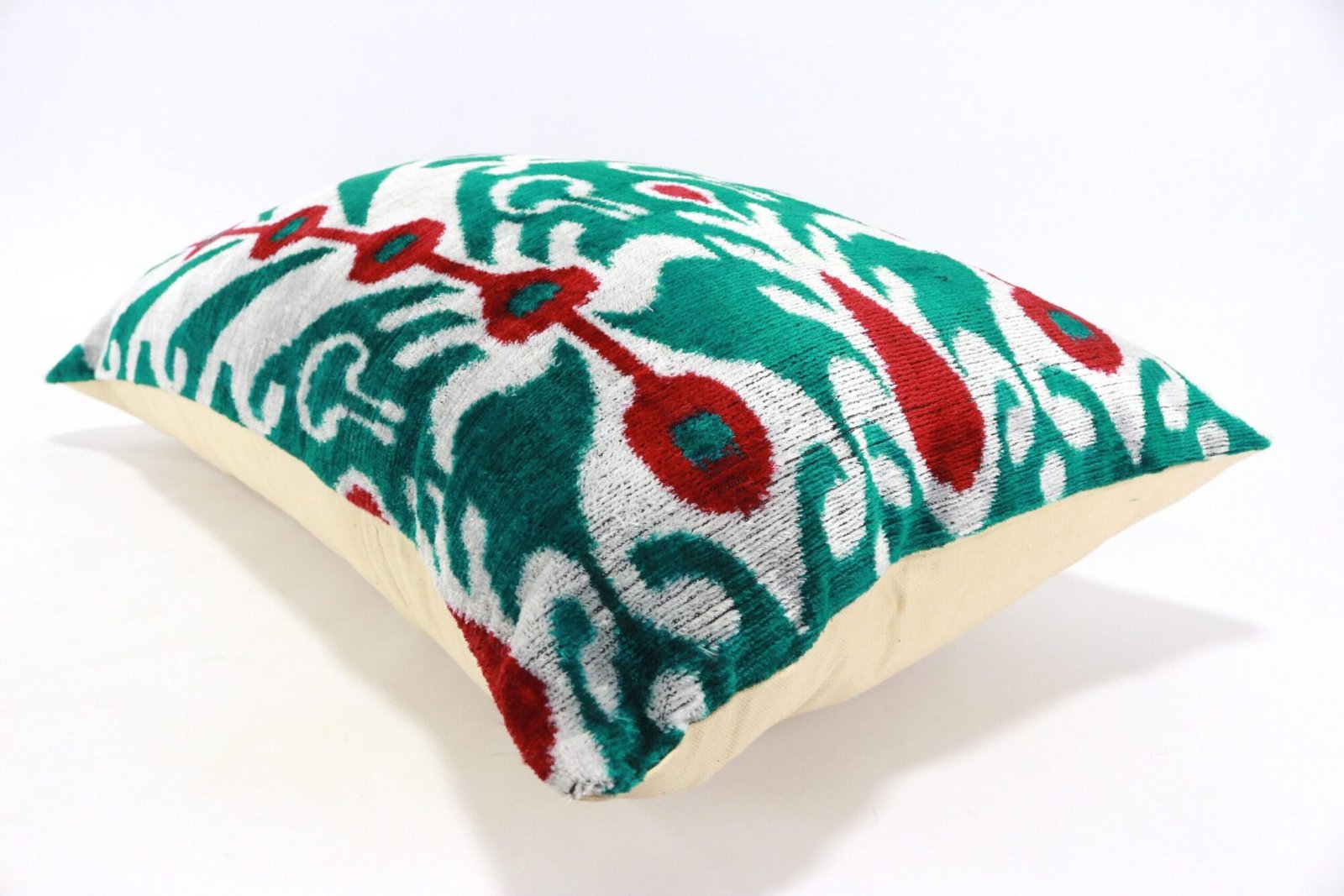 Silk Velvet ikat pillow, Velvet Ikat cushion, Decorative pillow, Handmade pillow, Throw pillow, Boho Velvet pillow, Home interior pillow