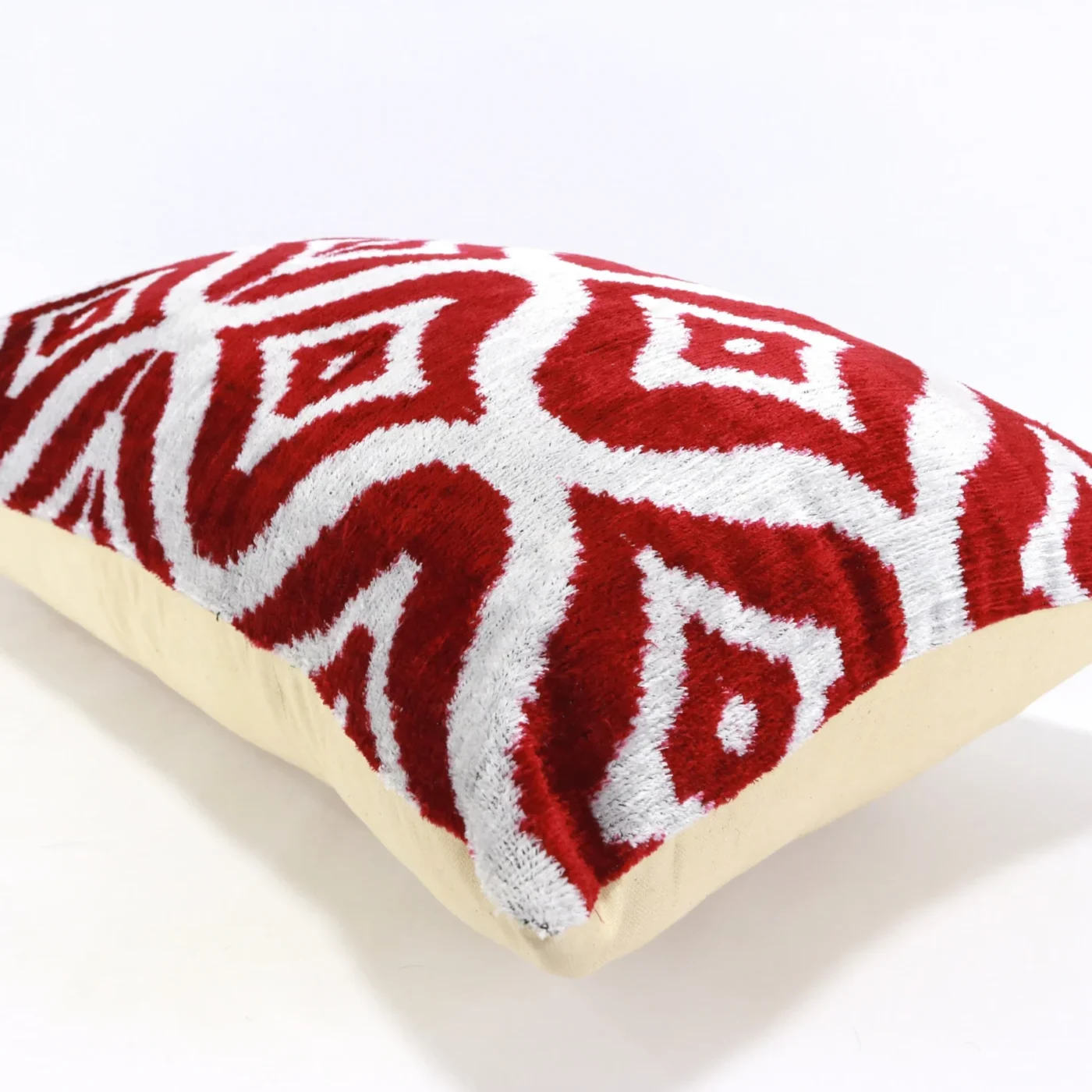 Silk Velvet ikat pillow, Velvet Ikat cushion, Decorative pillow, Handmade pillow, Throw pillow, Boho Velvet pillow, Home interior pillow