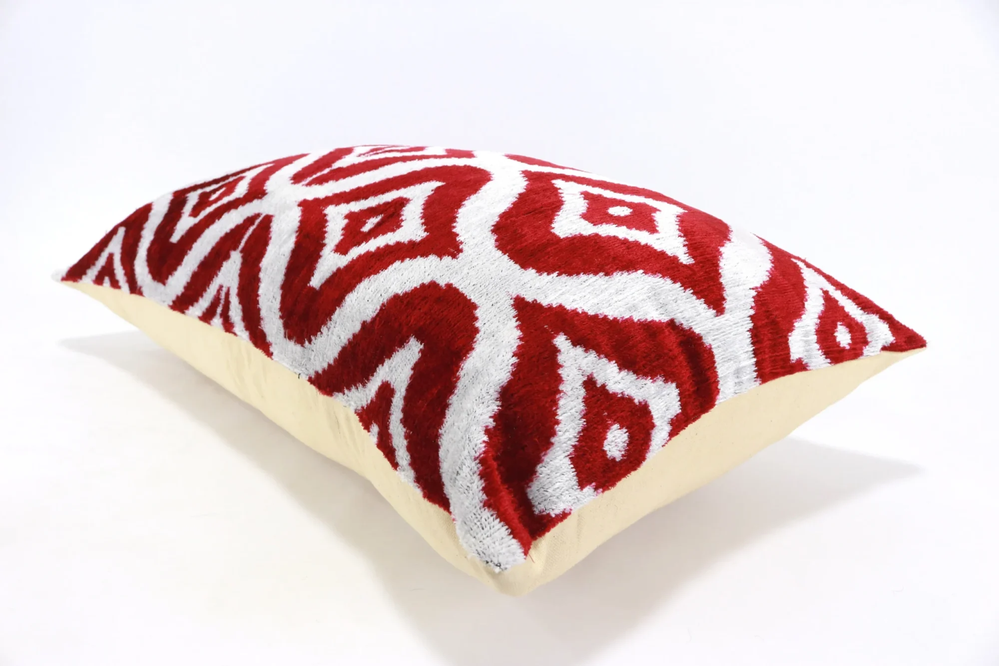 Silk Velvet ikat pillow, Velvet Ikat cushion, Decorative pillow, Handmade pillow, Throw pillow, Boho Velvet pillow, Home interior pillow