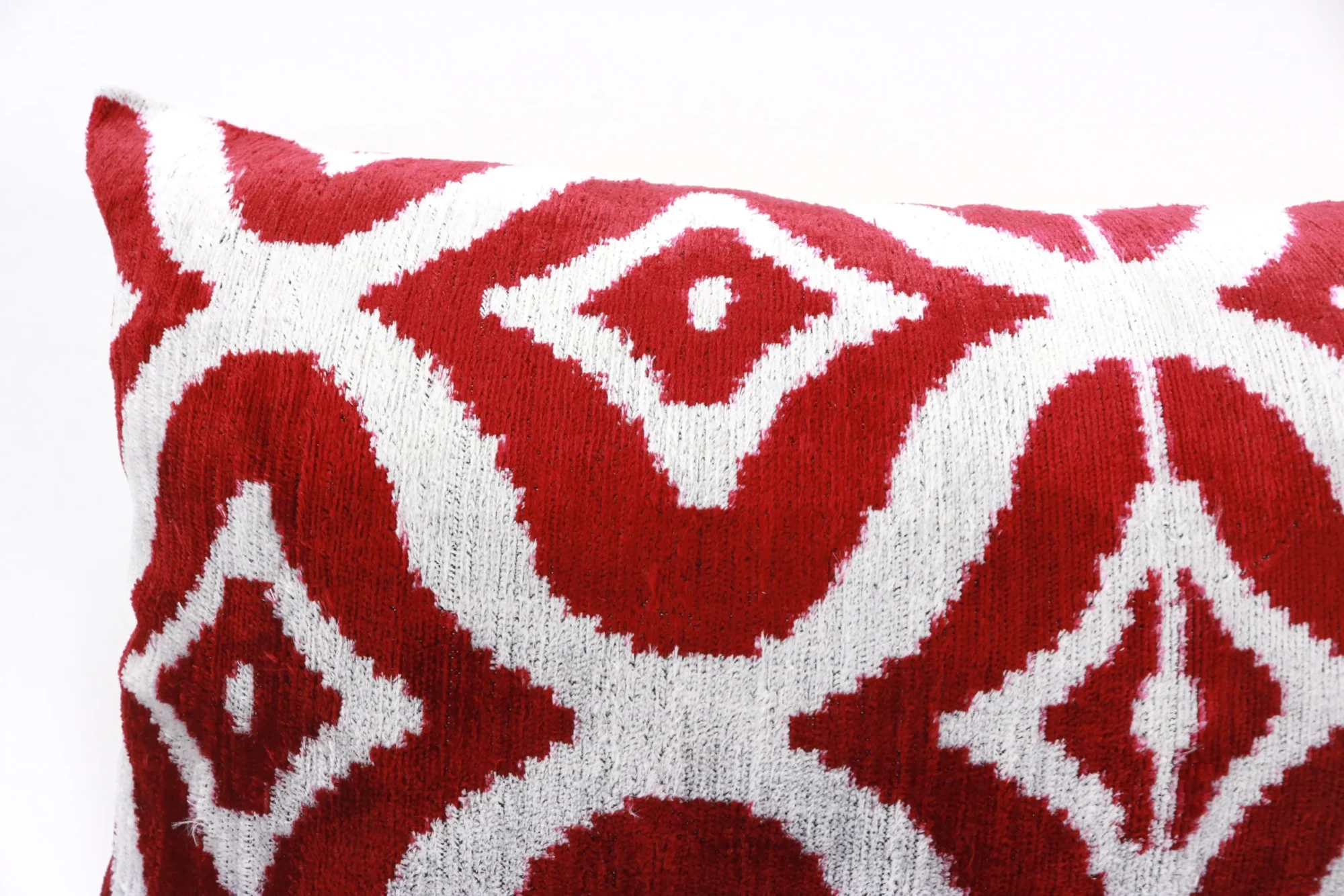 Silk Velvet ikat pillow, Velvet Ikat cushion, Decorative pillow, Handmade pillow, Throw pillow, Boho Velvet pillow, Home interior pillow