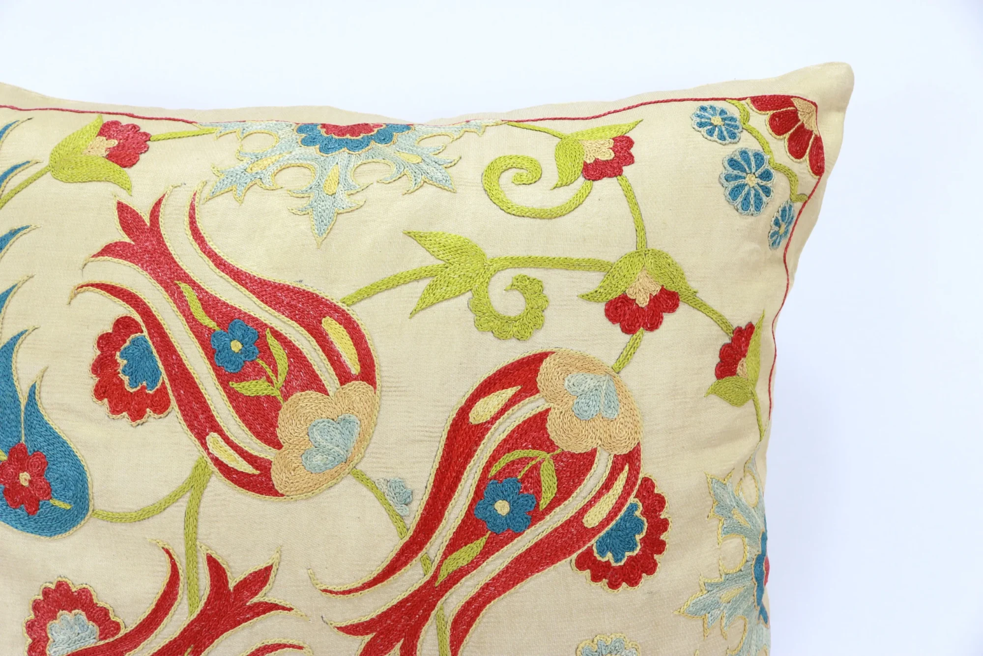 Suzani Pillow Uzbek hand embroidery Suzani Throw Pillow, Suzani Cushion Cover Suzani Pillow Cover Hand Embroidery Pillow Best Sale