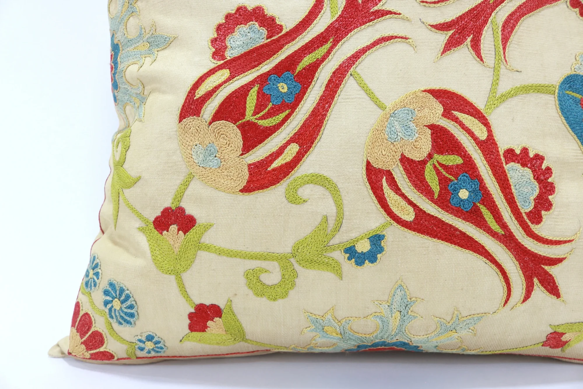 Suzani Pillow Uzbek hand embroidery Suzani Throw Pillow, Suzani Cushion Cover Suzani Pillow Cover Hand Embroidery Pillow Best Sale