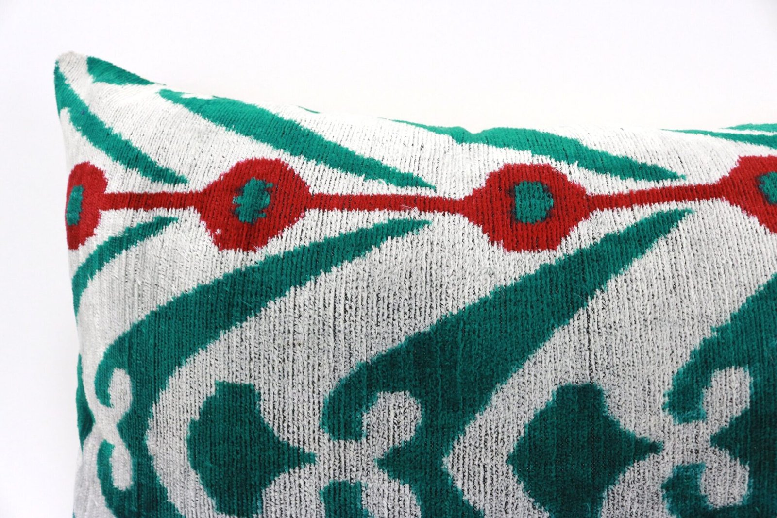 Silk Velvet ikat pillow, Velvet Ikat cushion, Decorative pillow, Handmade pillow, Throw pillow, Boho Velvet pillow, Home interior pillow