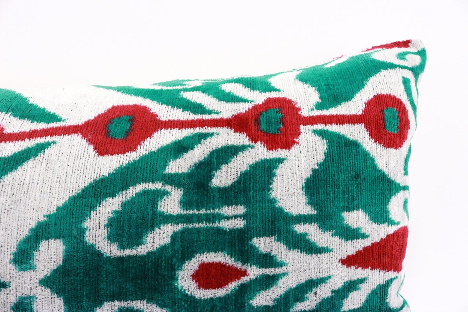 Silk Velvet ikat pillow, Velvet Ikat cushion, Decorative pillow, Handmade pillow, Throw pillow, Boho Velvet pillow, Home interior pillow