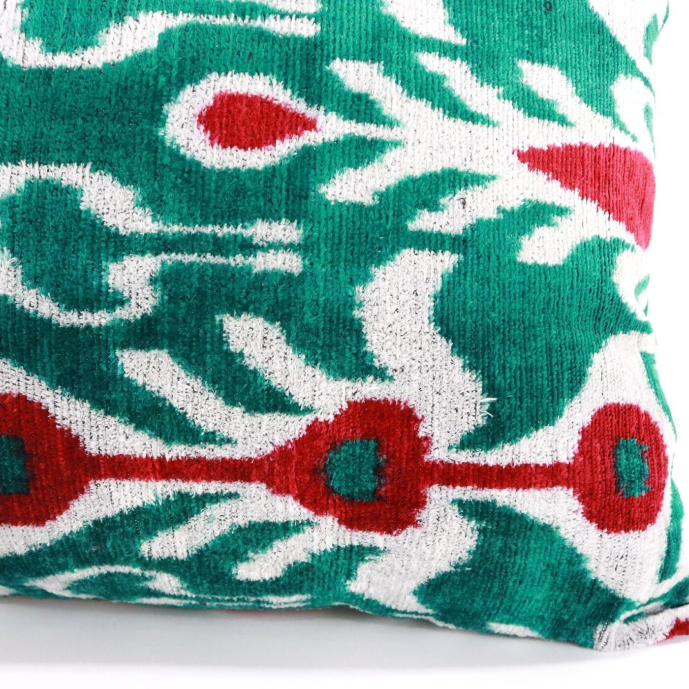 Silk Velvet ikat pillow, Velvet Ikat cushion, Decorative pillow, Handmade pillow, Throw pillow, Boho Velvet pillow, Home interior pillow
