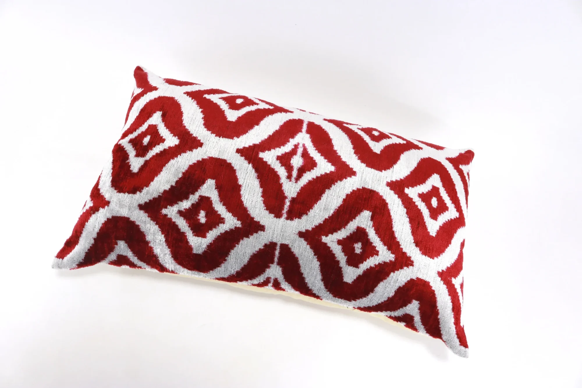 Silk Velvet ikat pillow, Velvet Ikat cushion, Decorative pillow, Handmade pillow, Throw pillow, Boho Velvet pillow, Home interior pillow