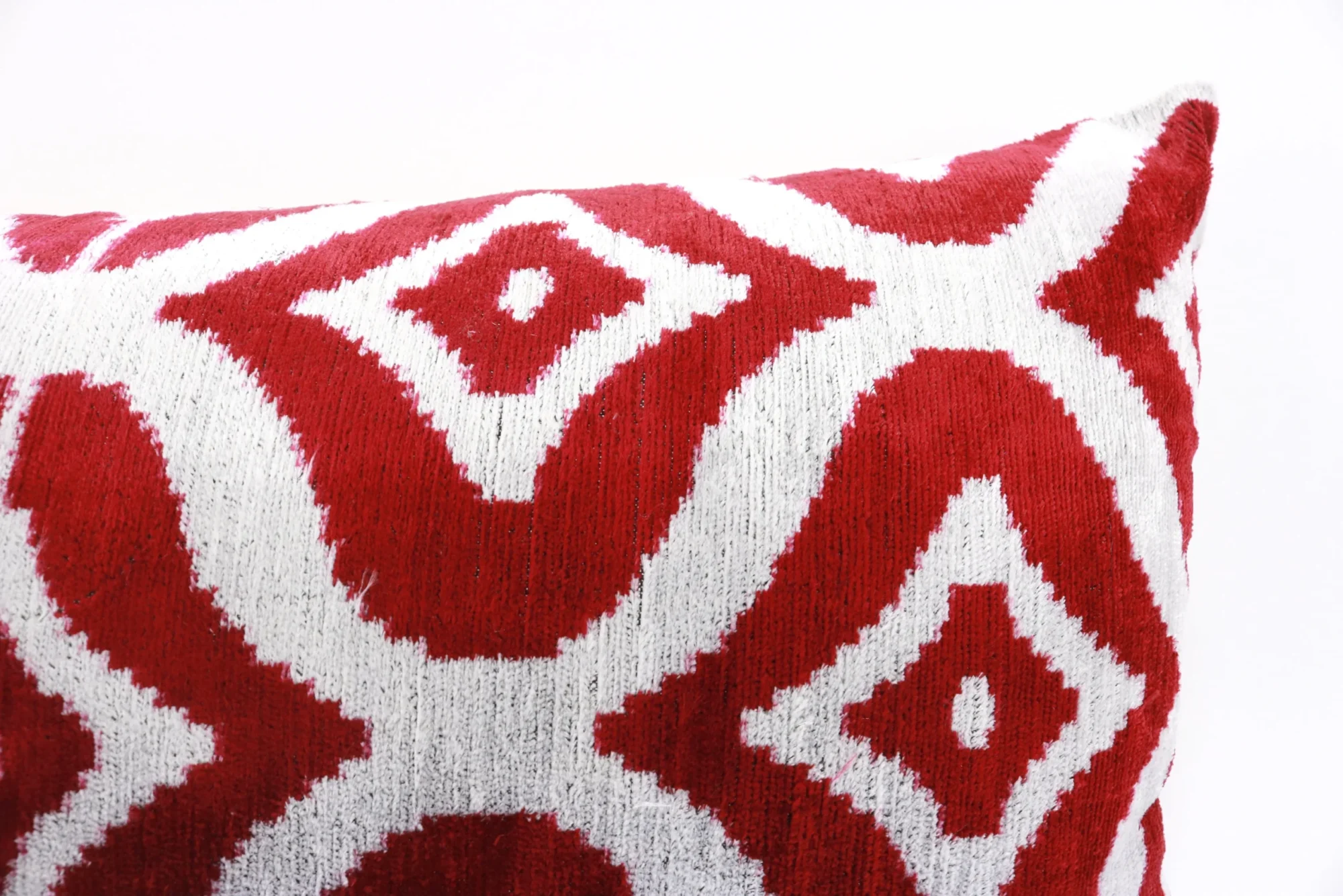Silk Velvet ikat pillow, Velvet Ikat cushion, Decorative pillow, Handmade pillow, Throw pillow, Boho Velvet pillow, Home interior pillow