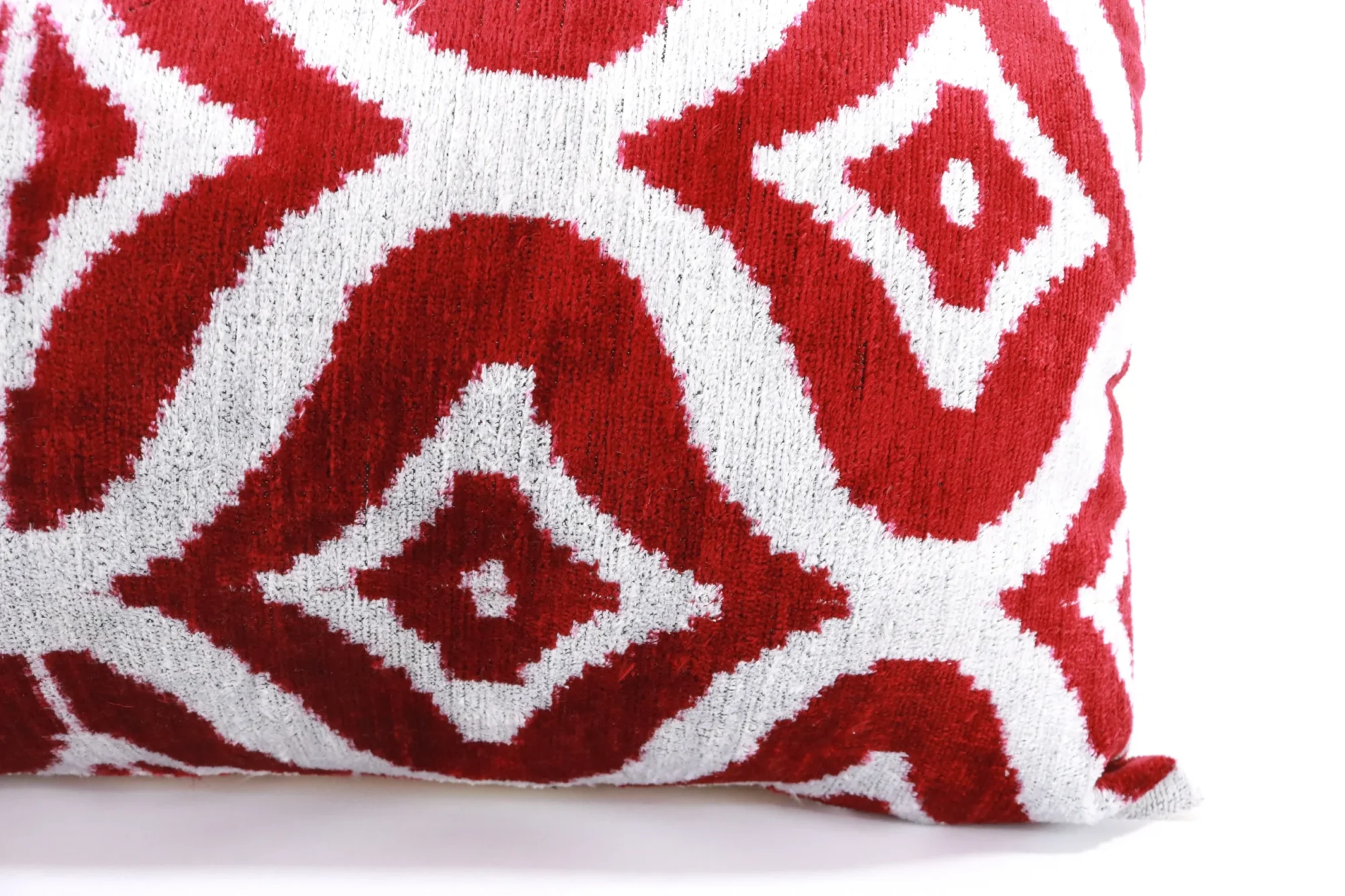 Silk Velvet ikat pillow, Velvet Ikat cushion, Decorative pillow, Handmade pillow, Throw pillow, Boho Velvet pillow, Home interior pillow