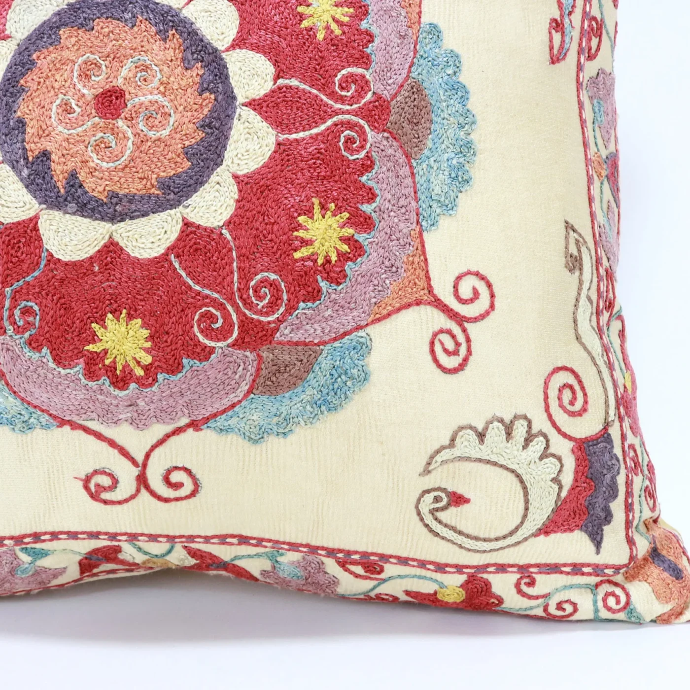 Suzani Pillow Uzbek Embroidery,Suzani 16 x 16 Throw Pillow, Suzani Cushion Cover,Suzani Pillow Cover,Hand Embroidery Suzani Pillow,Best Sale