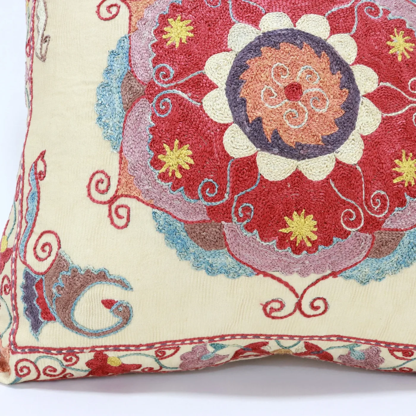 Suzani Pillow Uzbek Embroidery,Suzani 16 x 16 Throw Pillow, Suzani Cushion Cover,Suzani Pillow Cover,Hand Embroidery Suzani Pillow,Best Sale