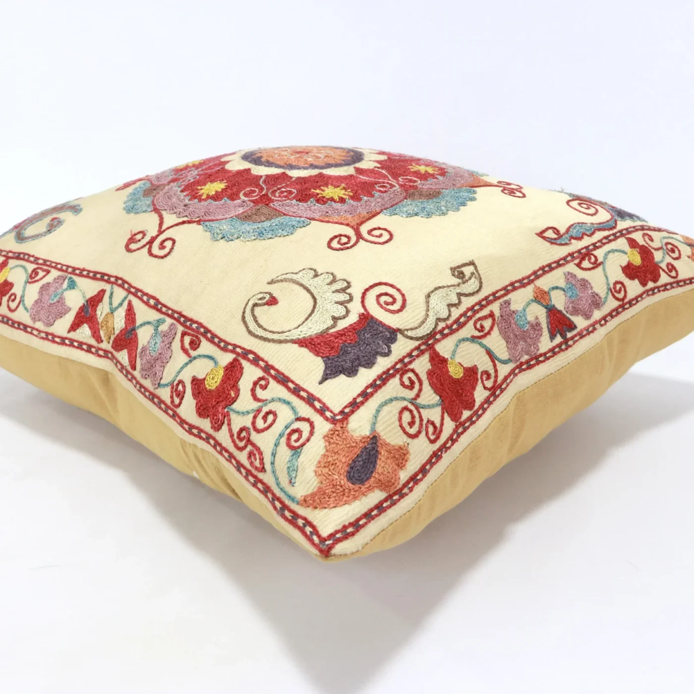 Suzani Pillow Uzbek Embroidery,Suzani 16 x 16 Throw Pillow, Suzani Cushion Cover,Suzani Pillow Cover,Hand Embroidery Suzani Pillow,Best Sale