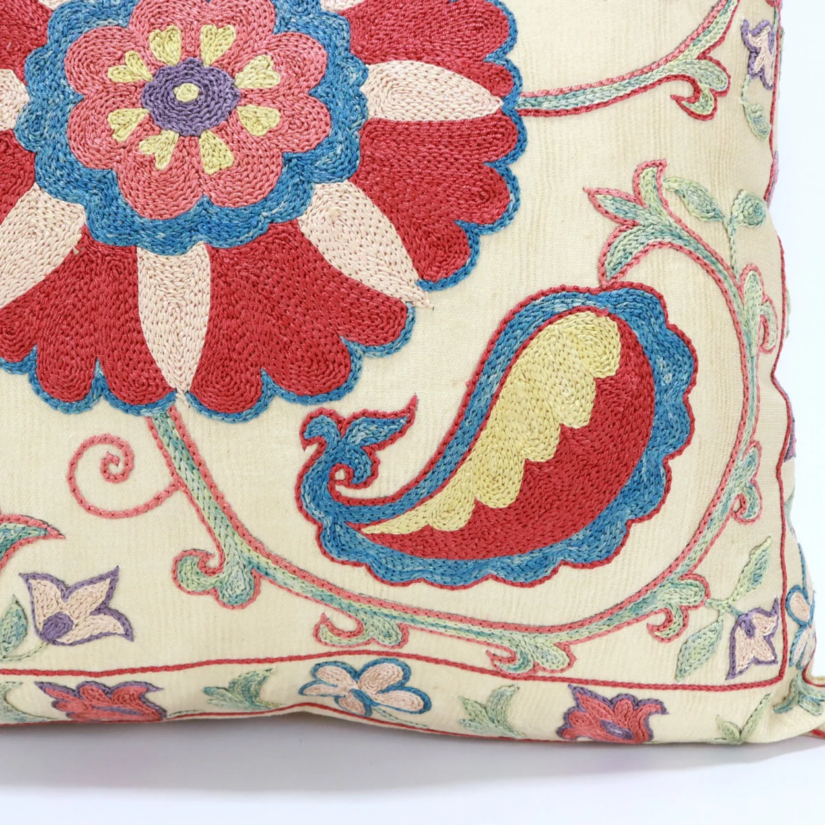 Suzani Pillow Uzbek Embroidery,Suzani 16 x 16 Throw Pillow, Suzani Cushion Cover,Suzani Pillow Cover,Hand Embroidery Suzani Pillow,Best Sale