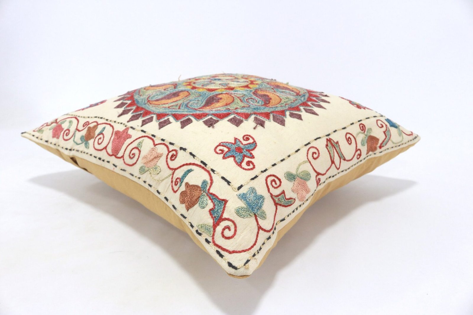 Suzani Pillow Uzbek Embroidery,Suzani 16 x 16 Throw Pillow, Suzani Cushion Cover,Suzani Pillow Cover,Hand Embroidery Suzani Pillow,Best Sale