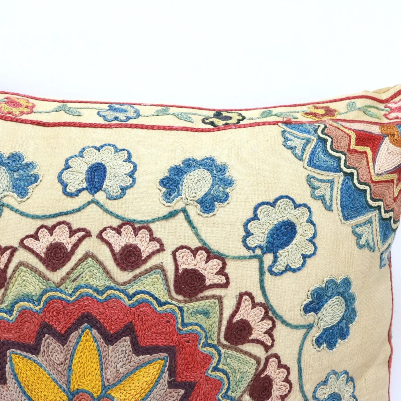 Suzani Pillow Uzbek Embroidery,Suzani 16 x 16 Throw Pillow, Suzani Cushion Cover,Suzani Pillow Cover,Hand Embroidery Suzani Pillow,Best Sale
