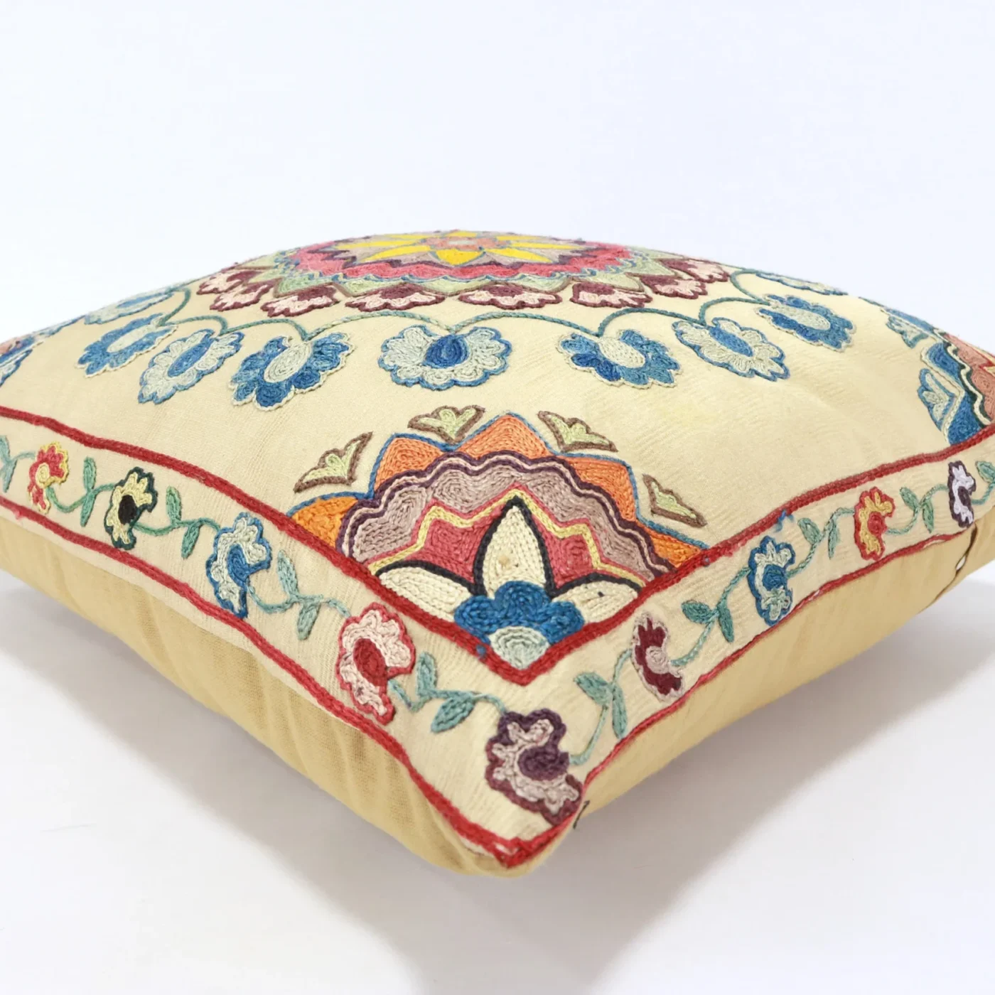 Suzani Pillow Uzbek Embroidery,Suzani 16 x 16 Throw Pillow, Suzani Cushion Cover,Suzani Pillow Cover,Hand Embroidery Suzani Pillow,Best Sale