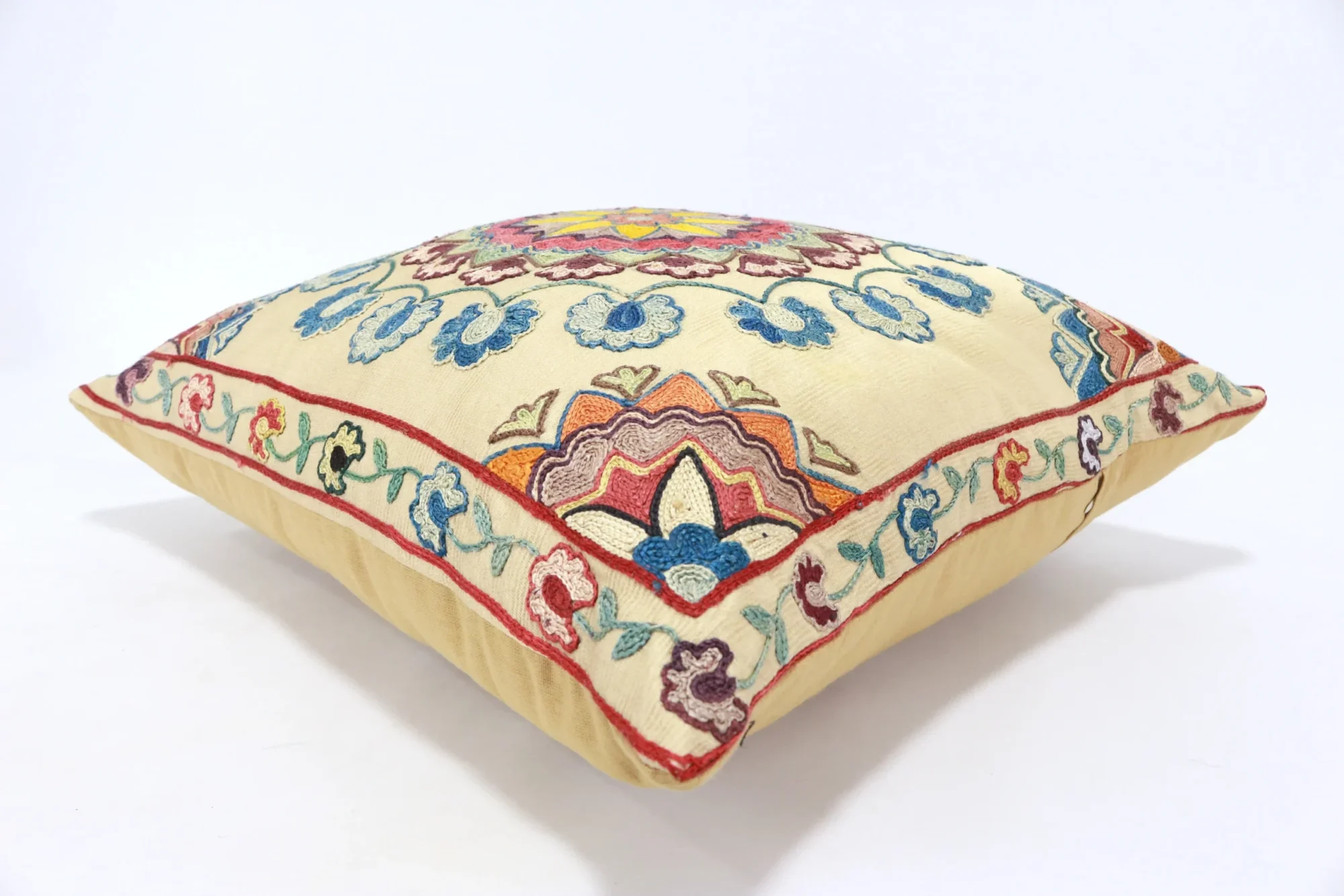 Suzani Pillow Uzbek Embroidery,Suzani 16 x 16 Throw Pillow, Suzani Cushion Cover,Suzani Pillow Cover,Hand Embroidery Suzani Pillow,Best Sale