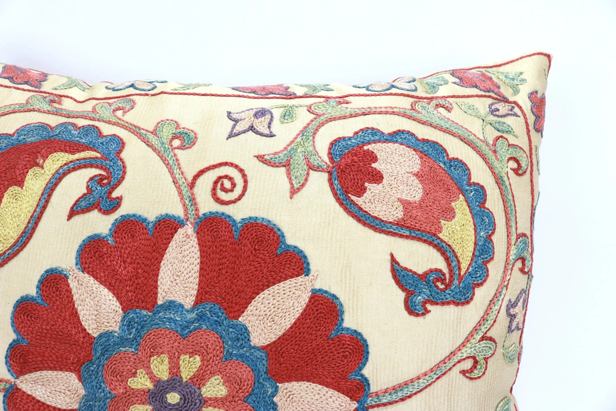 il_fullxfull.5600250767_c9r1 Suzani Pillow Uzbek Embroidery,Suzani 16 x 16 Throw Pillow, Suzani Cushion Cover,Suzani Pillow Cover,Hand Embroidery Suzani Pillow,Best Sale