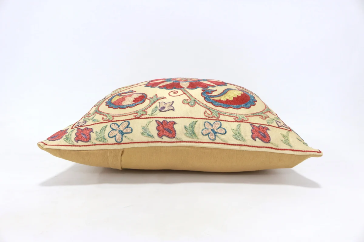 Suzani Pillow Uzbek Embroidery,Suzani 16 x 16 Throw Pillow, Suzani Cushion Cover,Suzani Pillow Cover,Hand Embroidery Suzani Pillow,Best Sale