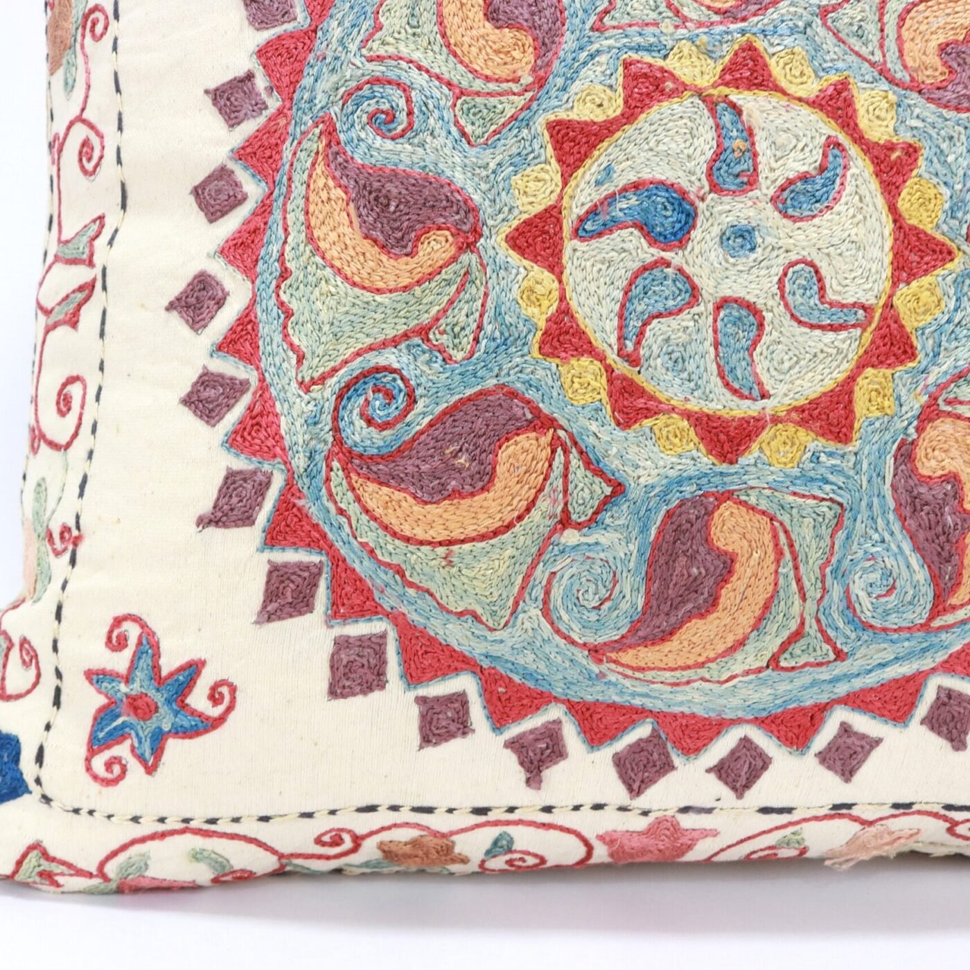 Suzani Pillow Uzbek Embroidery,Suzani 16 x 16 Throw Pillow, Suzani Cushion Cover,Suzani Pillow Cover,Hand Embroidery Suzani Pillow,Best Sale