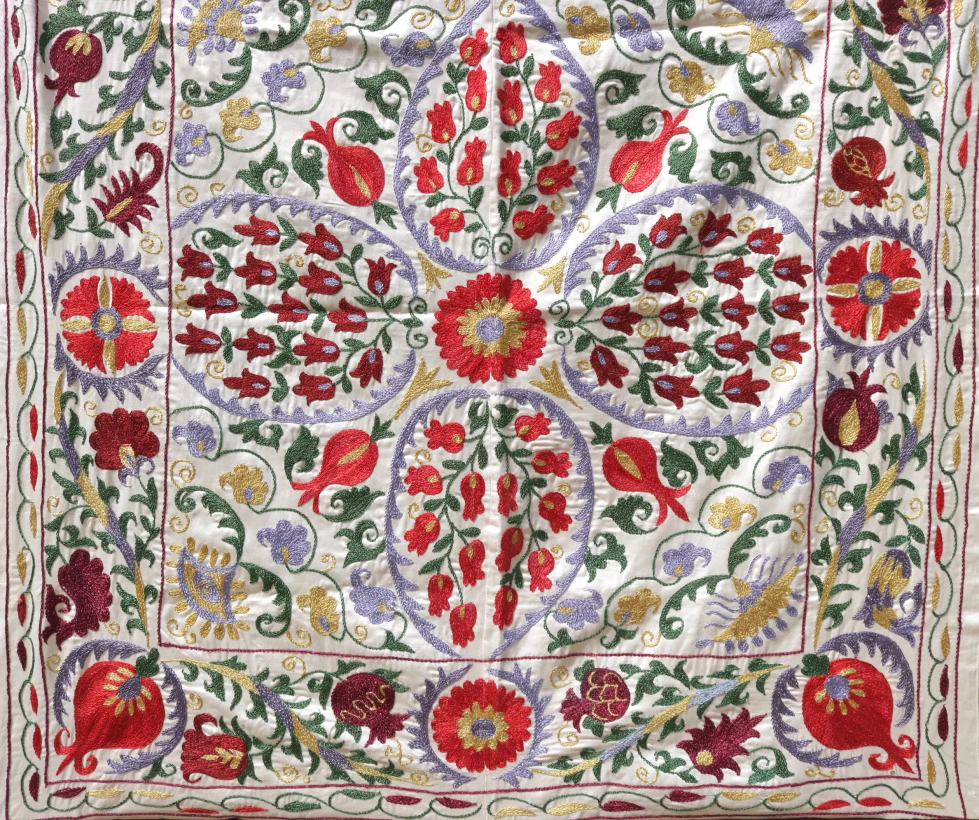 il_fullxfull.5865437660_g093 Silk Suzani Clasic Uzbek embroidery,Suzani Fabric Suzani Wall Hanging, Bedspread, Bed cover, Wall hanging, Wall Decor fabric, Tablecloth