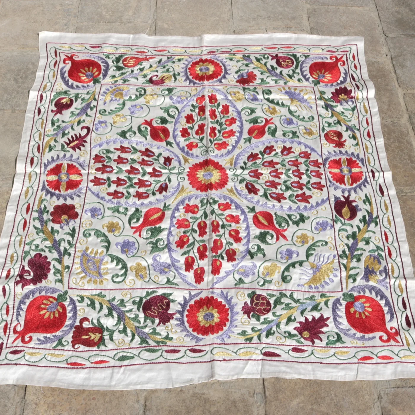 il_fullxfull.5865437808_lhrb Silk Suzani Clasic Uzbek embroidery,Suzani Fabric Suzani Wall Hanging, Bedspread, Bed cover, Wall hanging, Wall Decor fabric, Tablecloth