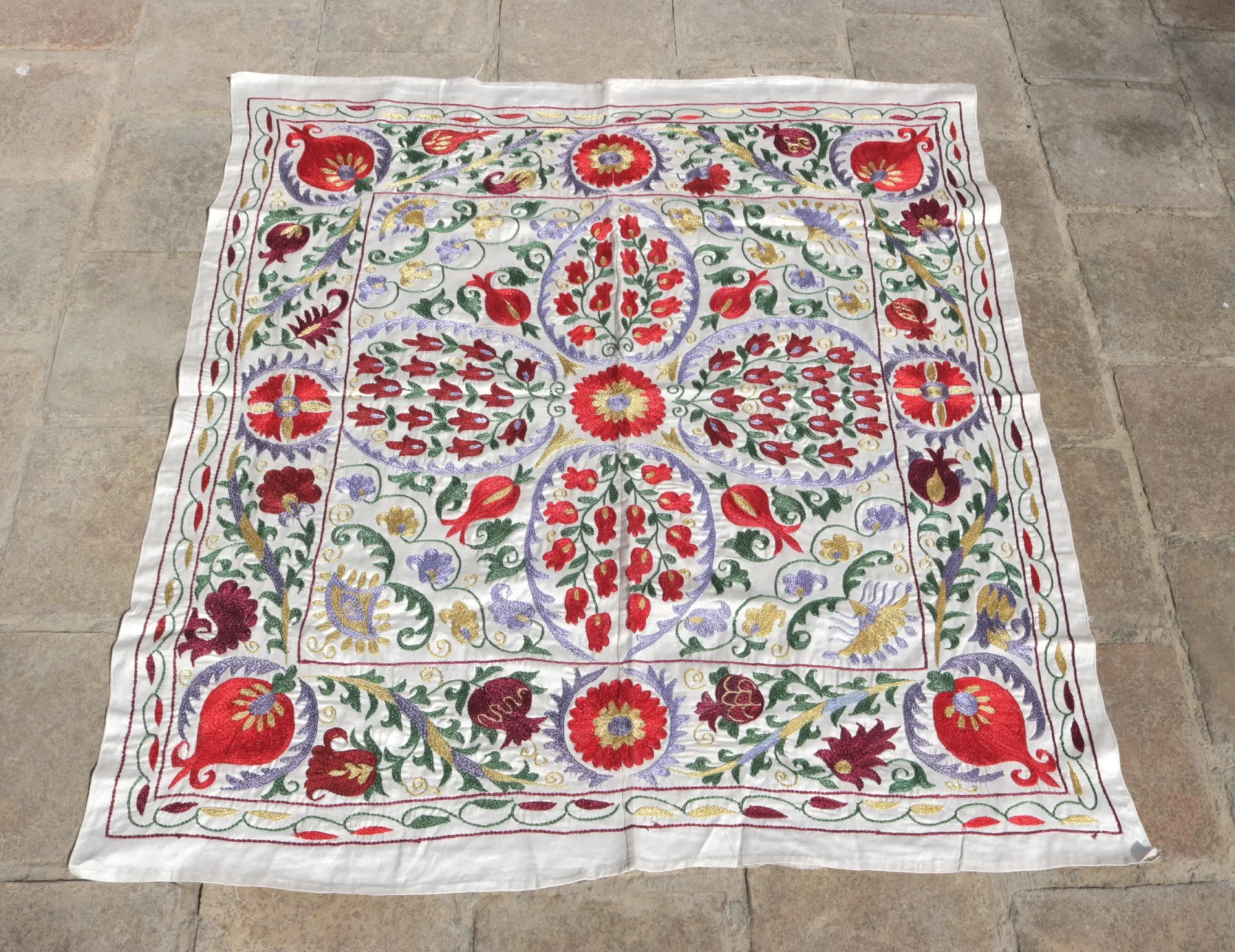 il_fullxfull.5865437808_lhrb Silk Suzani Clasic Uzbek embroidery,Suzani Fabric Suzani Wall Hanging, Bedspread, Bed cover, Wall hanging, Wall Decor fabric, Tablecloth