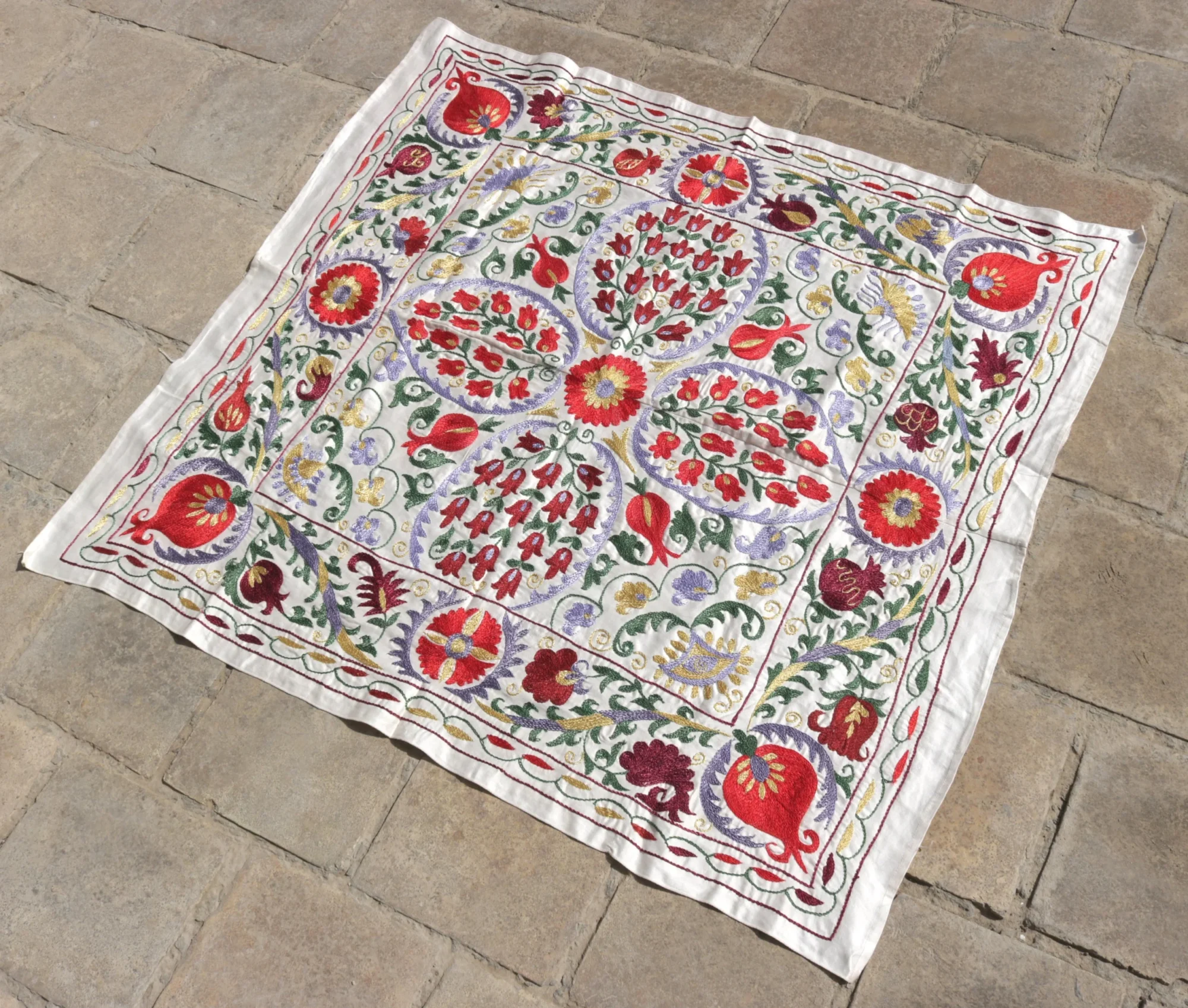 il_fullxfull.5865437984_4149 Silk Suzani Clasic Uzbek embroidery,Suzani Fabric Suzani Wall Hanging, Bedspread, Bed cover, Wall hanging, Wall Decor fabric, Tablecloth