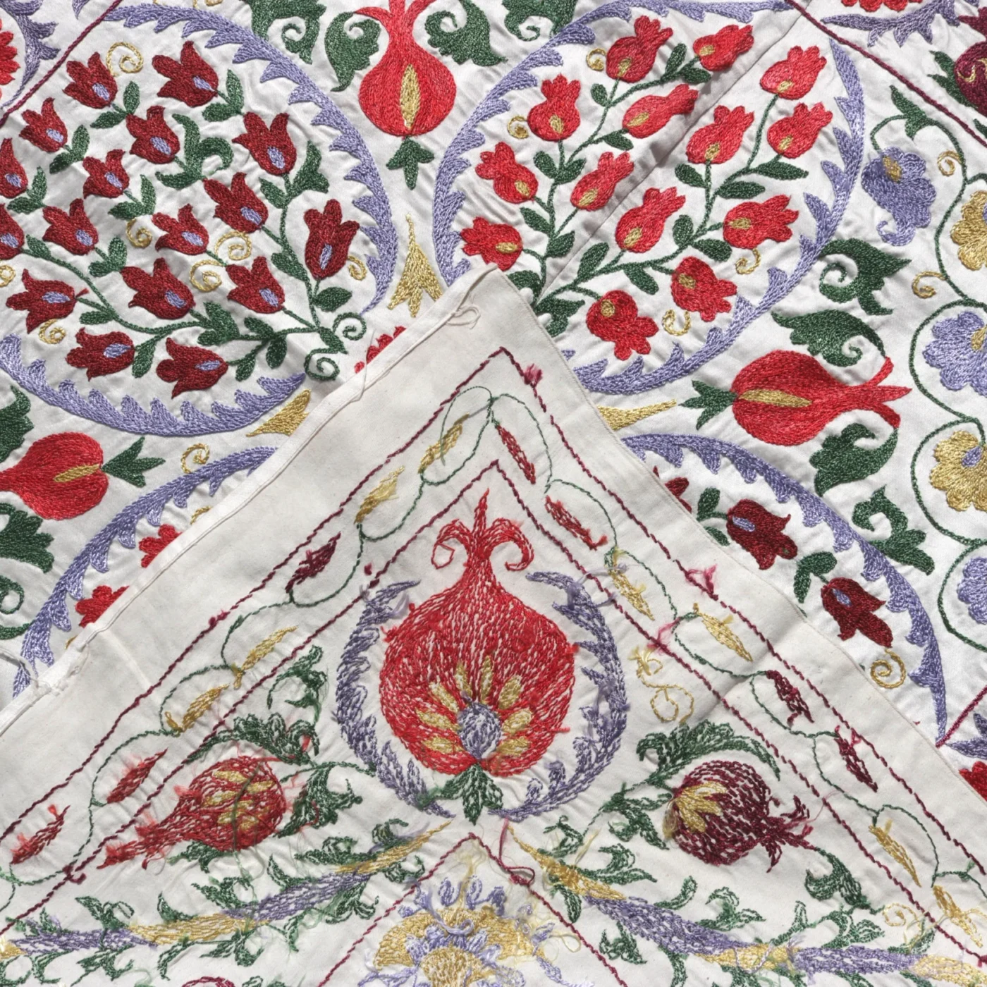 il_fullxfull.5865438066_3u2r Silk Suzani Clasic Uzbek embroidery,Suzani Fabric Suzani Wall Hanging, Bedspread, Bed cover, Wall hanging, Wall Decor fabric, Tablecloth