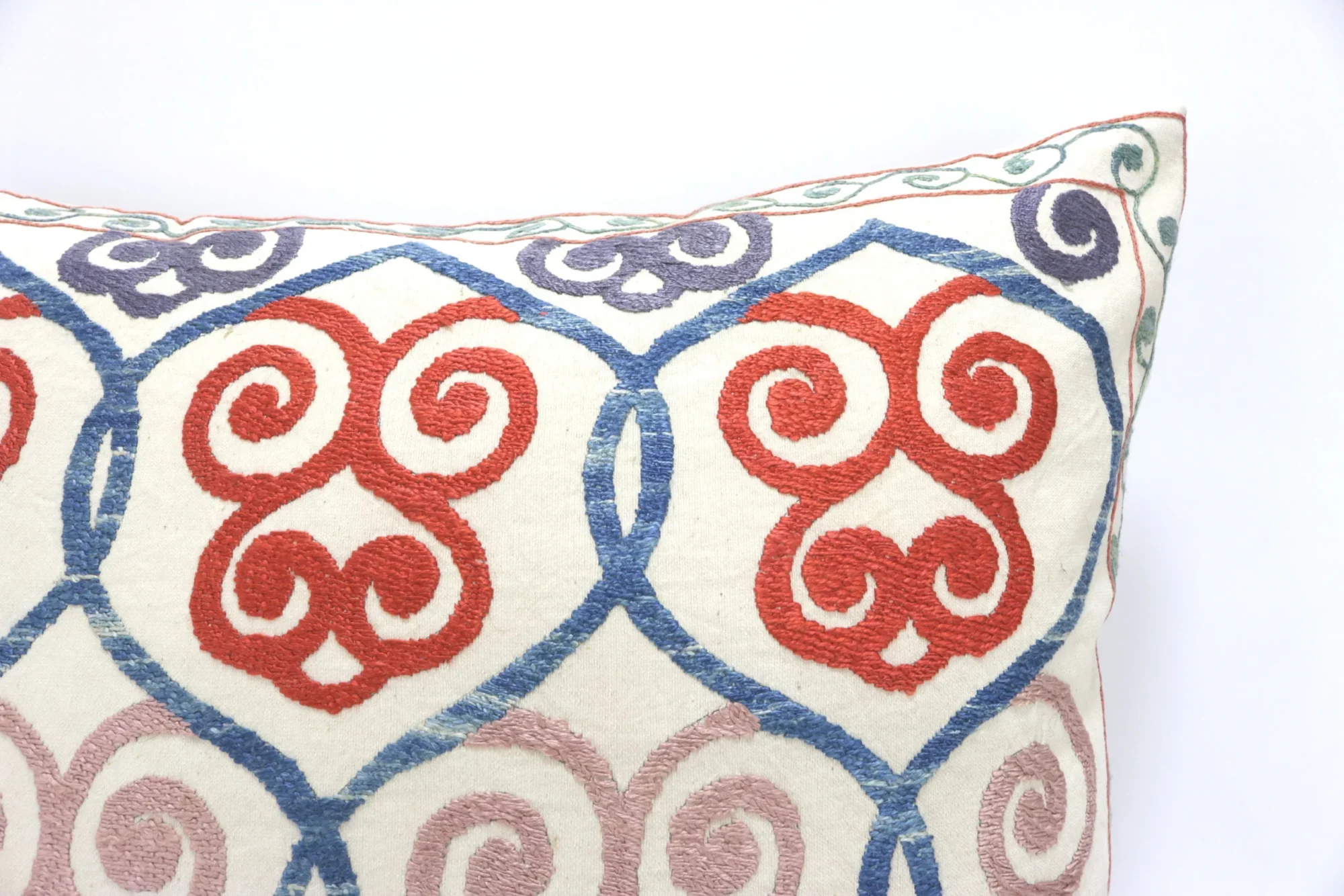Suzani Pillow Uzbek hand embroidery Suzani Throw Pillow, Suzani Cushion Cover Suzani Pillow Cover Hand Embroidery Pillow Best Sale