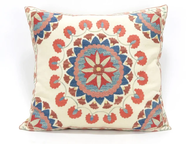 Suzani Pillow Uzbek hand embroidery Suzani Throw Pillow, Suzani Cushion Cover Suzani Pillow Cover Hand Embroidery Pillow Best Sale