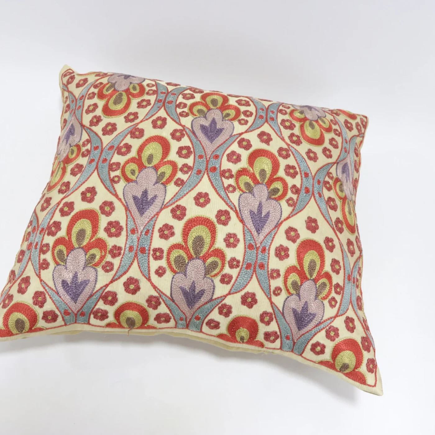 Suzani Pillow Uzbek Embroidery, Suzani Throw Pillow, Suzani Cushion Cover, Suzani Pillow Cover, Hand Embroidery Decorative Pillow-Pillowcase