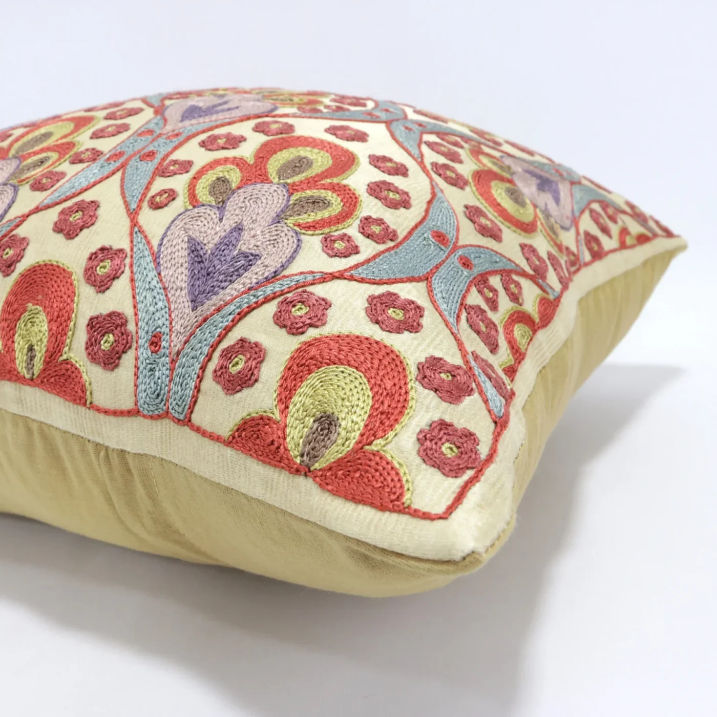 Suzani Pillow Uzbek Embroidery, Suzani Throw Pillow, Suzani Cushion Cover, Suzani Pillow Cover, Hand Embroidery Decorative Pillow-Pillowcase