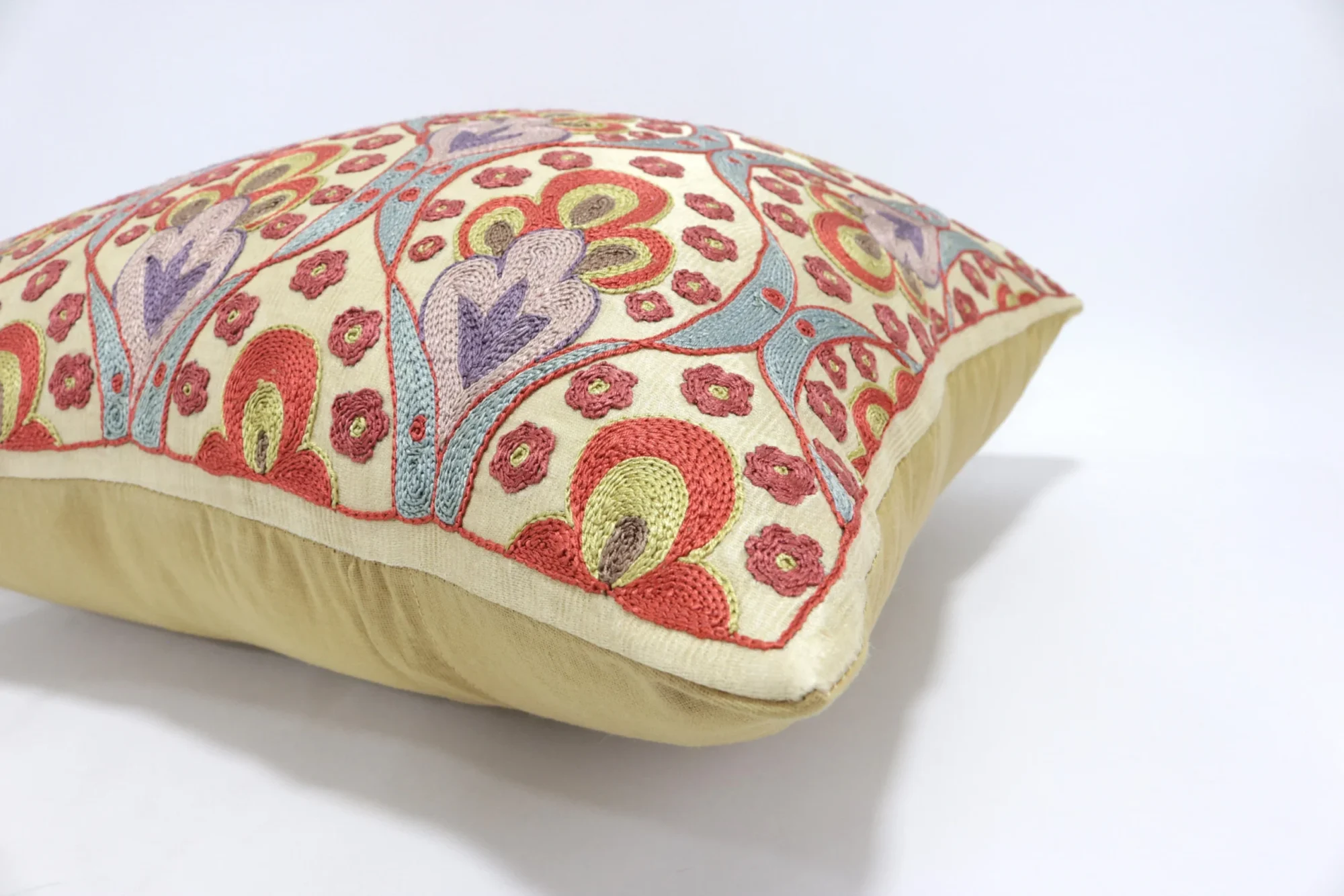 Suzani Pillow Uzbek Embroidery, Suzani Throw Pillow, Suzani Cushion Cover, Suzani Pillow Cover, Hand Embroidery Decorative Pillow-Pillowcase