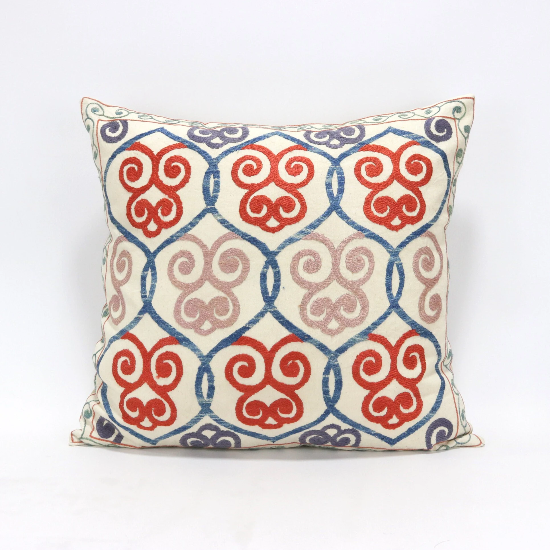 Suzani Pillow Uzbek hand embroidery Suzani Throw Pillow, Suzani Cushion Cover Suzani Pillow Cover Hand Embroidery Pillow Best Sale