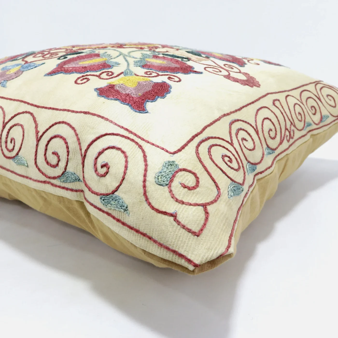 Suzani Pillow Uzbek Embroidery, Suzani Throw Pillow, Suzani Cushion Cover, Suzani Pillow Cover, Hand Embroidery Decorative Pillow-Pillowcase