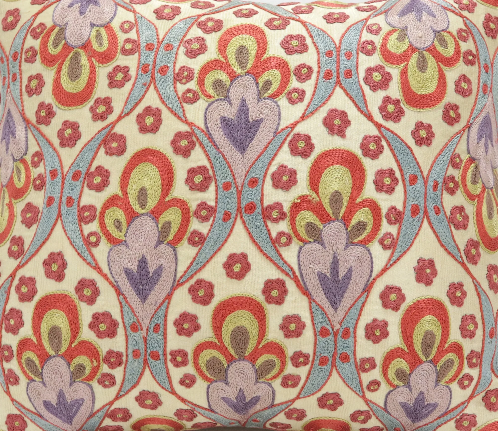 Suzani Pillow Uzbek Embroidery, Suzani Throw Pillow, Suzani Cushion Cover, Suzani Pillow Cover, Hand Embroidery Decorative Pillow-Pillowcase