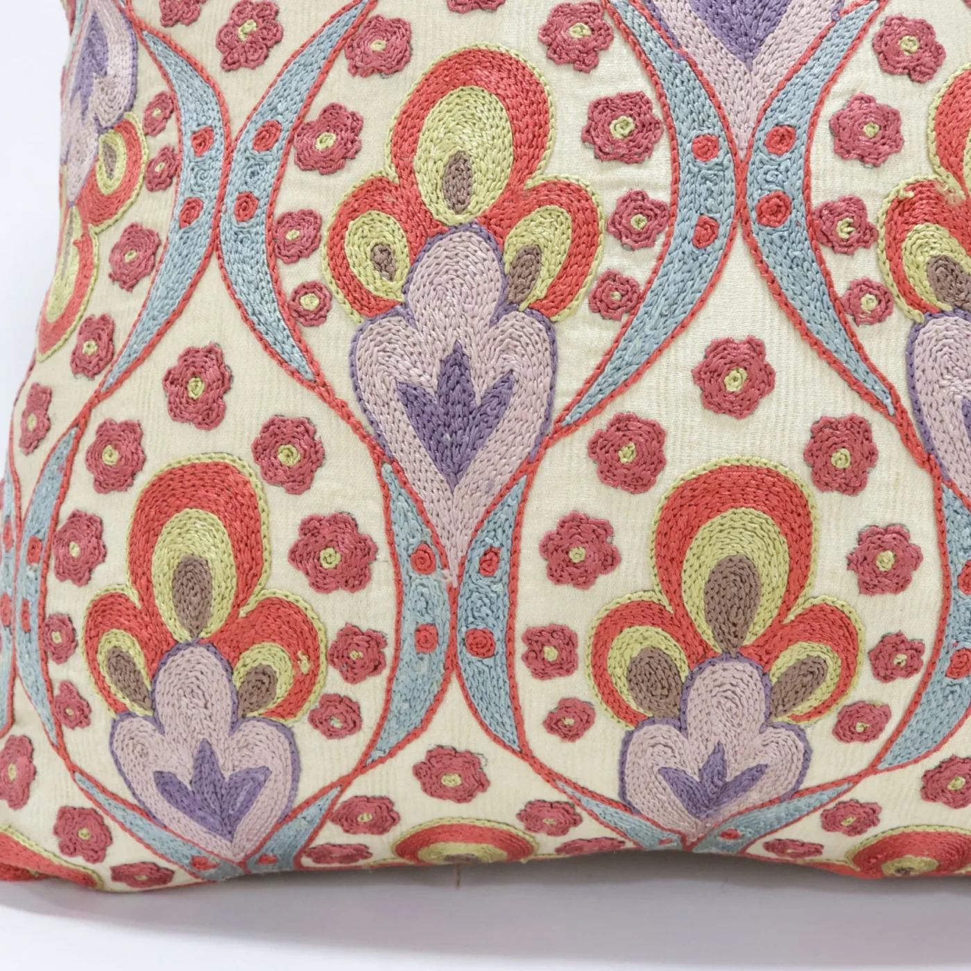 Suzani Pillow Uzbek Embroidery, Suzani Throw Pillow, Suzani Cushion Cover, Suzani Pillow Cover, Hand Embroidery Decorative Pillow-Pillowcase