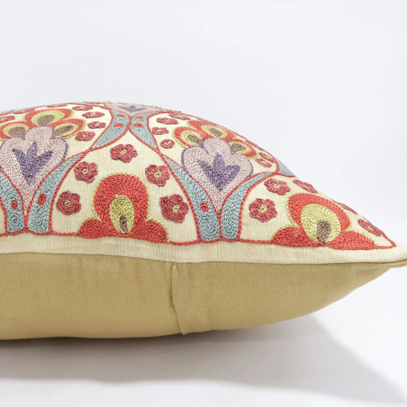 Suzani Pillow Uzbek Embroidery, Suzani Throw Pillow, Suzani Cushion Cover, Suzani Pillow Cover, Hand Embroidery Decorative Pillow-Pillowcase