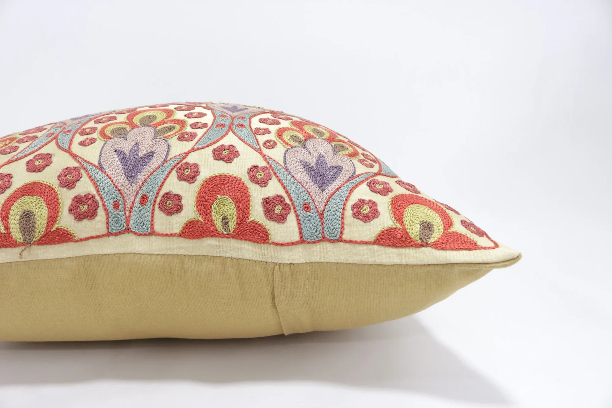 Suzani Pillow Uzbek Embroidery, Suzani Throw Pillow, Suzani Cushion Cover, Suzani Pillow Cover, Hand Embroidery Decorative Pillow-Pillowcase